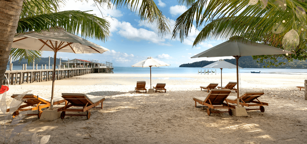 The beachside area of Modala Beach Resort, one of the best Panglao resorts
