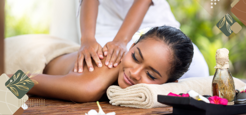 A Woman Getting a Massage at a Hotel With a Spa in Panglao, Bohol